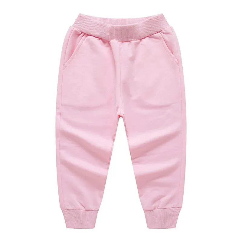 New Arrival Solid Sweatpants For Kids Fashion Loose Long Pants Jogger Trousers Boys Casual Fitness Pants Autumn Spring Clothes