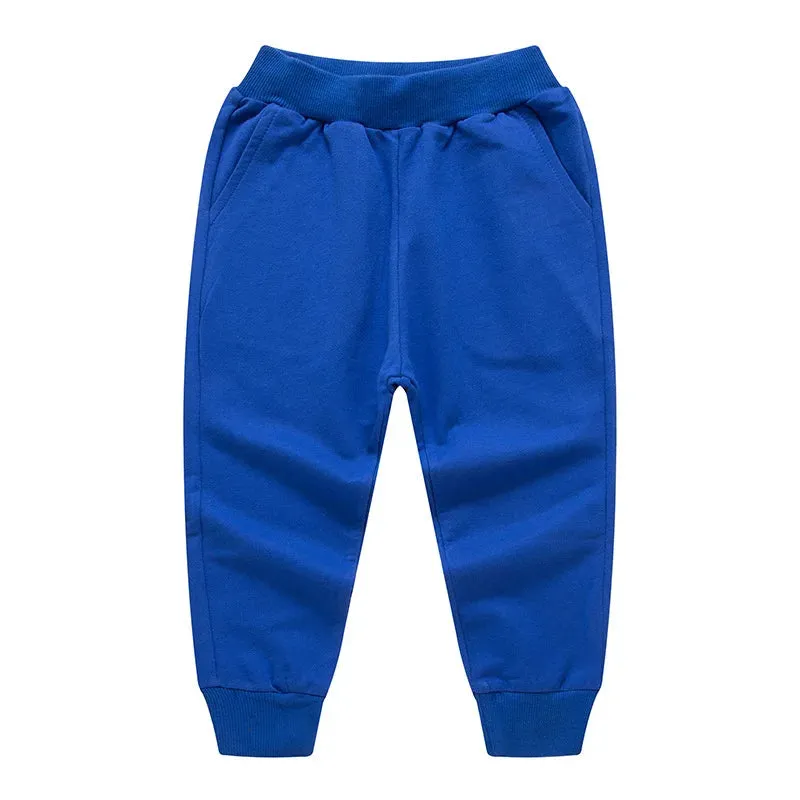 New Arrival Solid Sweatpants For Kids Fashion Loose Long Pants Jogger Trousers Boys Casual Fitness Pants Autumn Spring Clothes