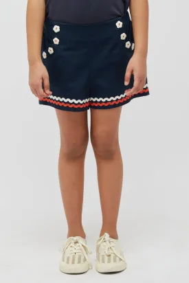 One Friday Fun Navy Blue Shorts