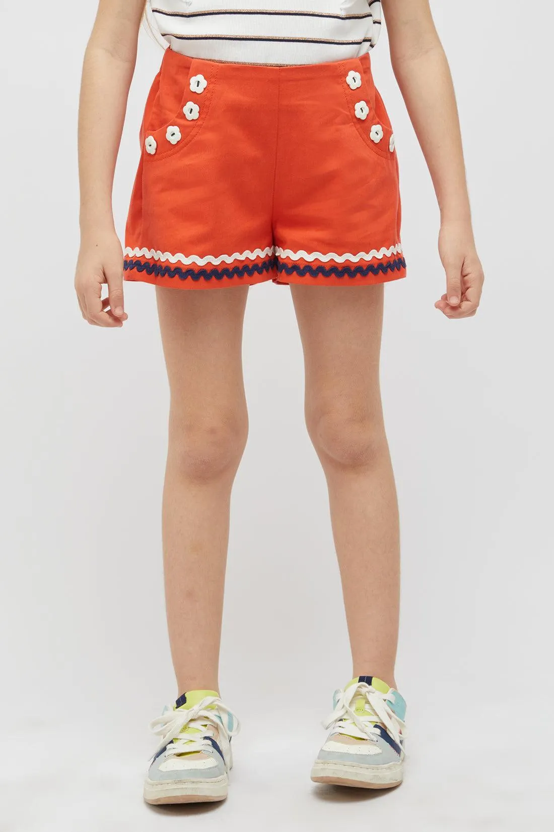 One Friday Orange Shorts