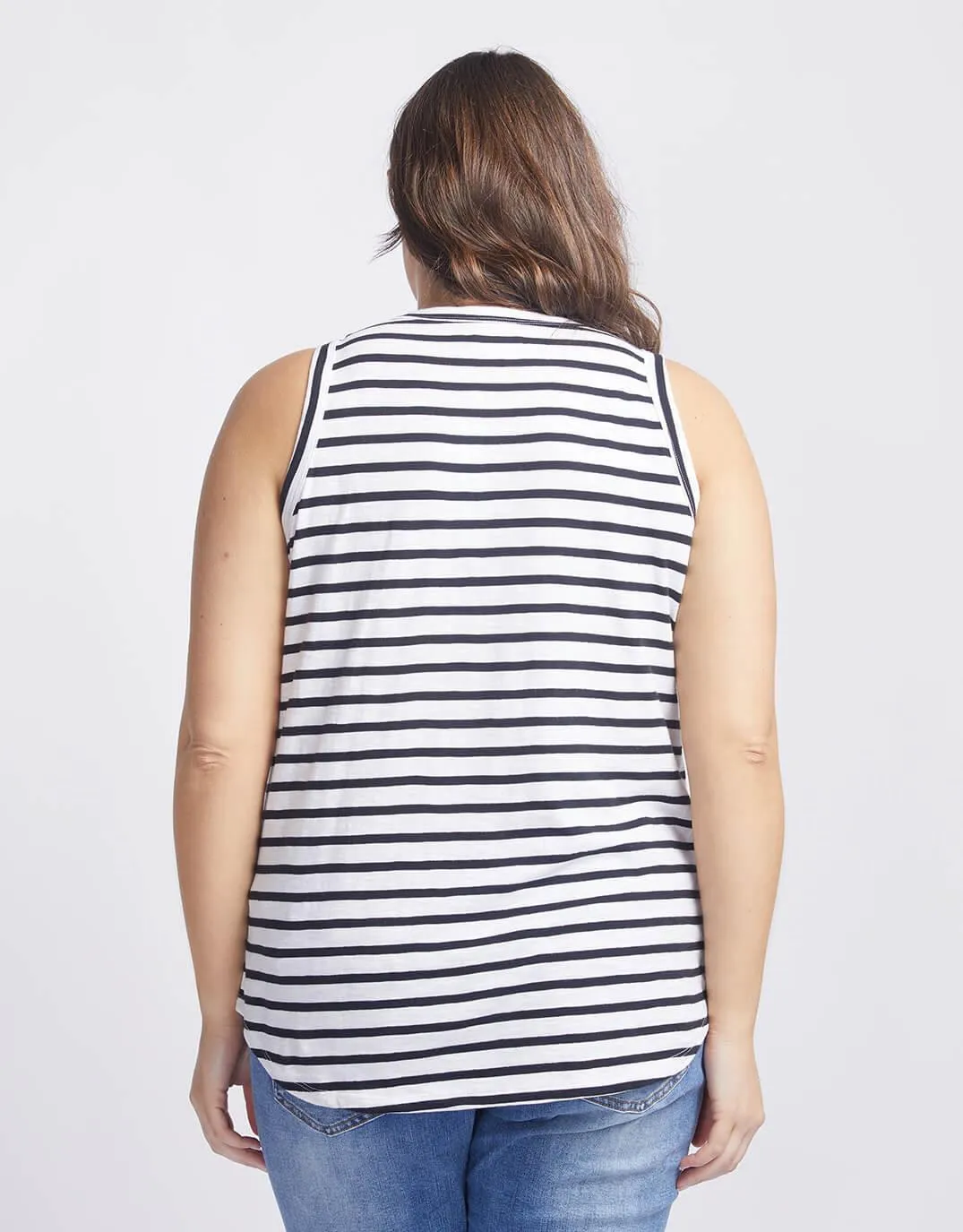 Original Tank - Black/White Stripe