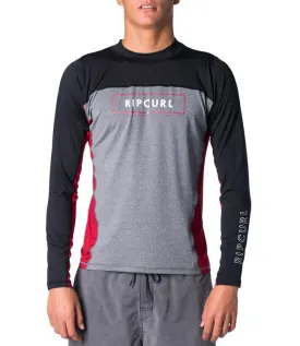 Ripcurl Underline Relaxed Long Sleeve UV Tee (2020) - Red