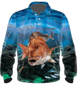 Samaki Red Snapper Adult Fishing Shirts