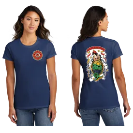 (SOLD OUT) Asheville FD Come Hell Or High Water - Women's Navy Short Sleeve