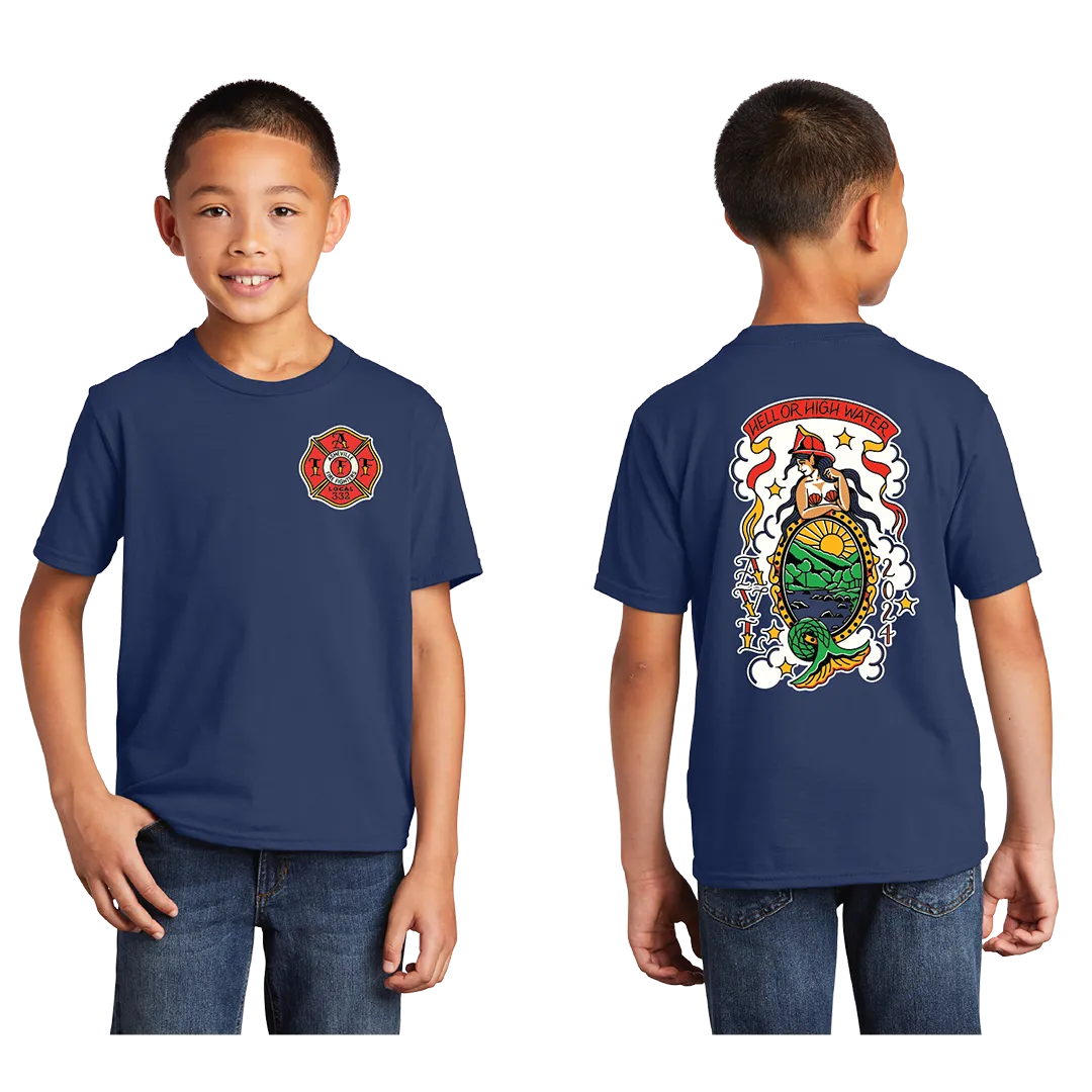 (SOLD OUT) Asheville FD - Come Hell Or Highwater - Youth T-Shirt