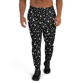 Starry Glitter Black Men's Joggers