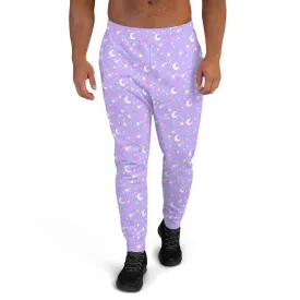 Starry Glitter Purple Men's Joggers