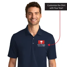 The Citadel, Big Red Flag, Customizable (Your Year), UV Micro-Mesh Polo Shirt