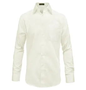 The Essential Solid Ivory Men's Dress Shirt