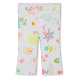 White Baby "Flower Power" Bell Bottoms