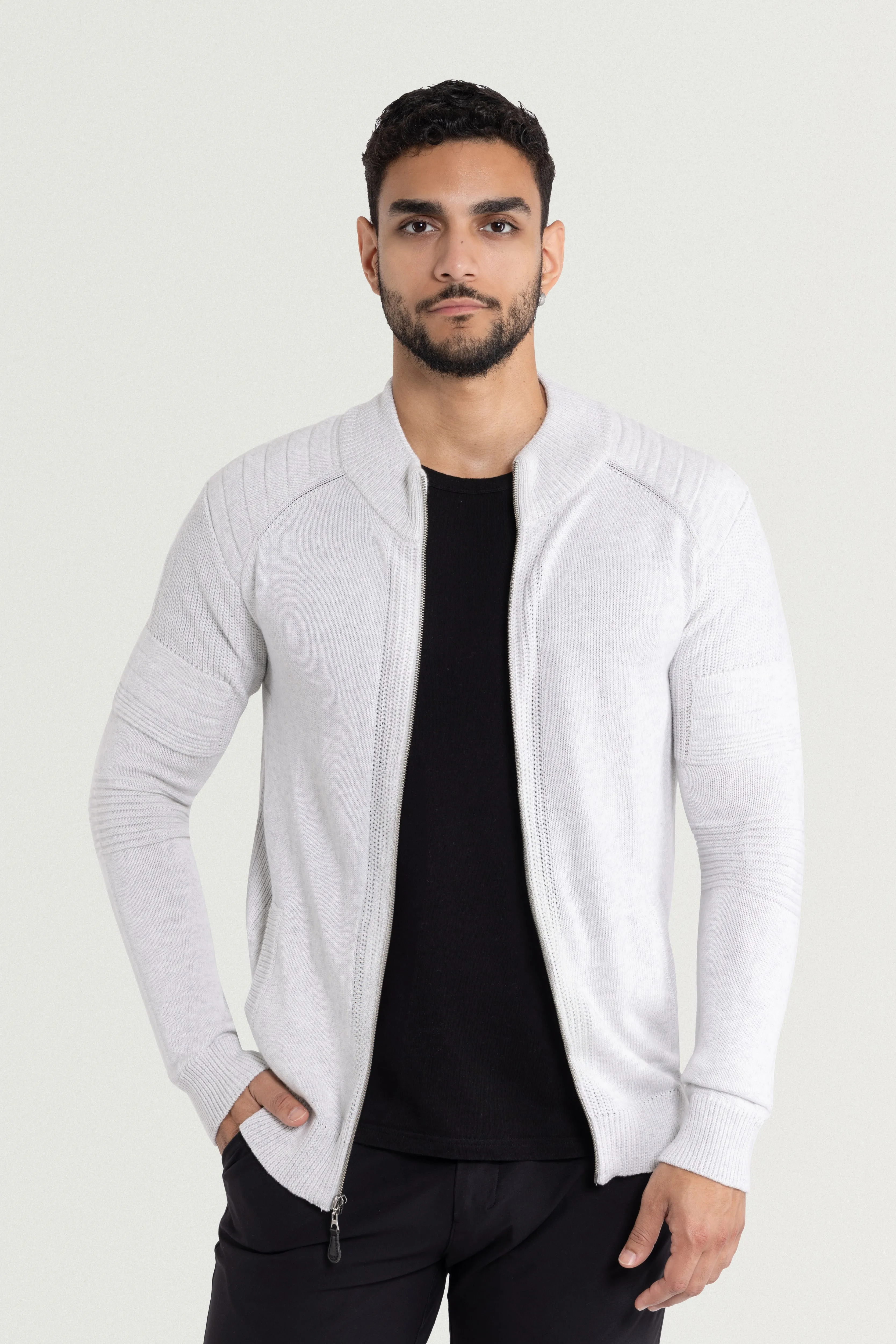 X RAY Men's Slim Fit Full-Zip Sweater Jacket Big & Tall Available