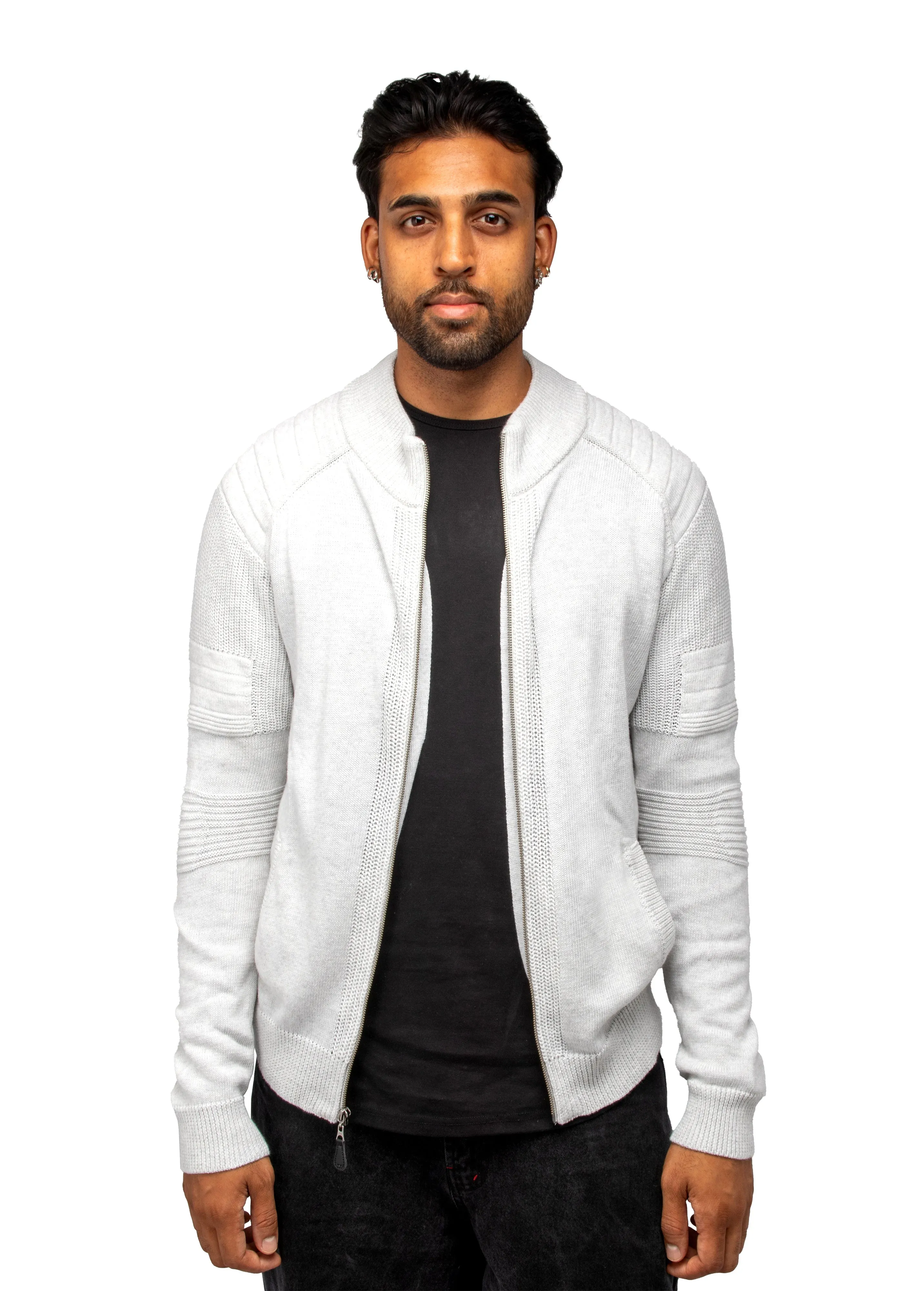 X RAY Men's Slim Fit Full-Zip Sweater Jacket Big & Tall Available