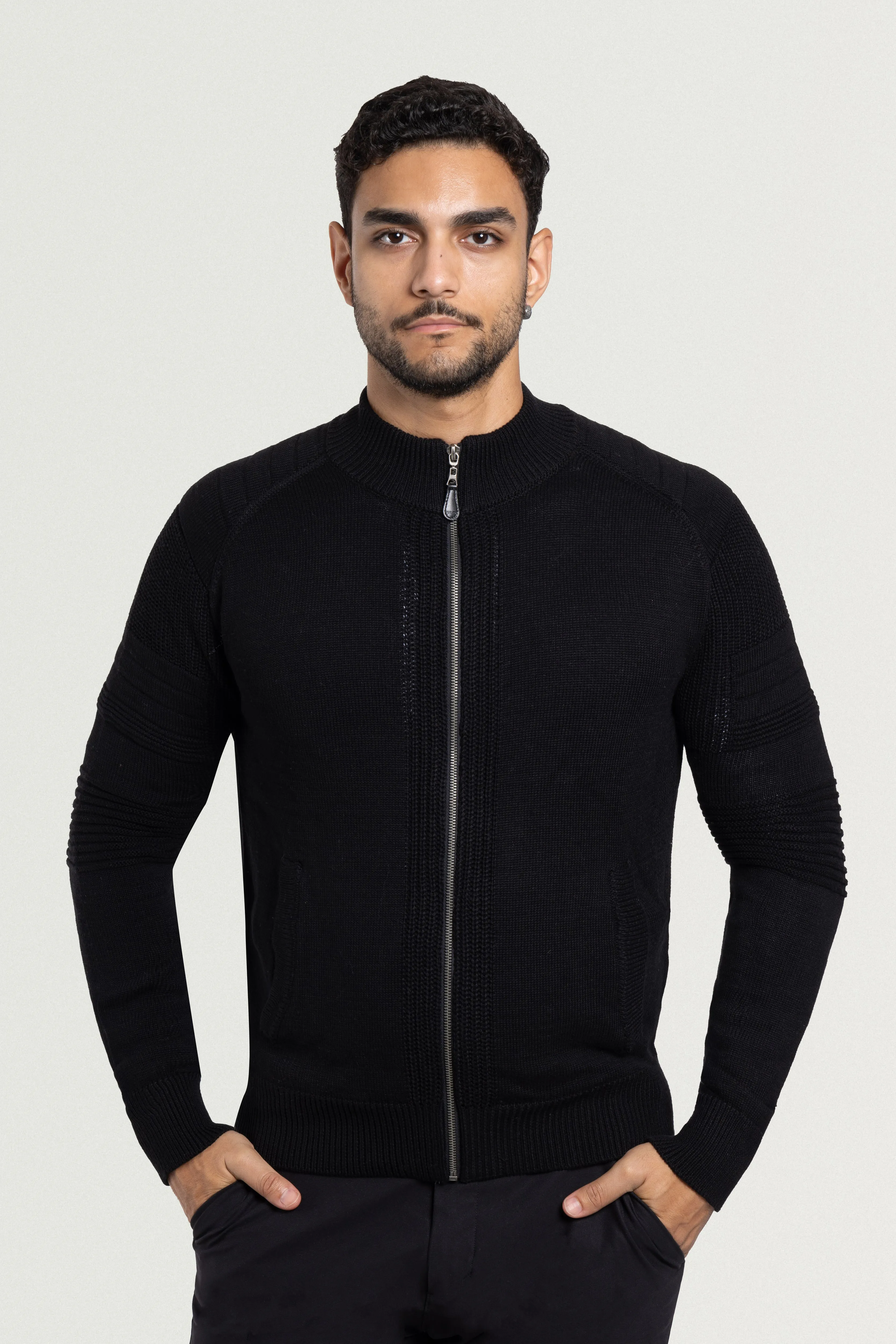 X RAY Men's Slim Fit Full-Zip Sweater Jacket Big & Tall Available